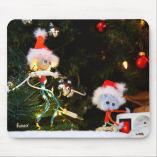 Fubby Kerst humor fine-art. Muismat