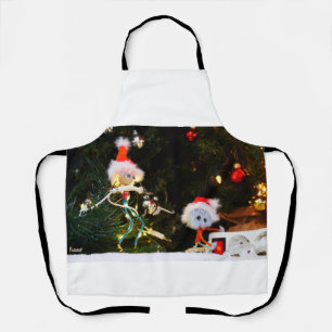 Fubby Kerst humor fine-art. Schort