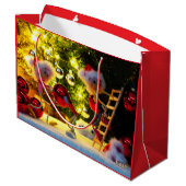 Fubby Kerstkoor met humoristisch detail. Groot Cadeauzakje (Achterkant Gekanteld)