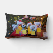 Fubby Kerstkoor met humoristisch detail. Kussen (Achterkant)