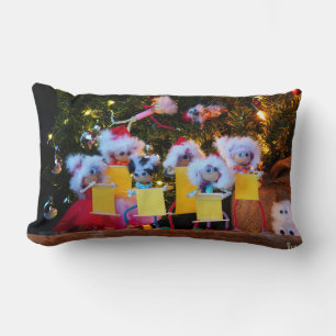 Fubby Kerstkoor met humoristisch detail. Kussen