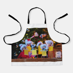Fubby Kerstkoor met humoristisch detail. Schort
