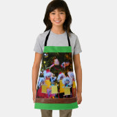 Fubby Kerstkoor met humoristisch detail. Schort (Insitu)