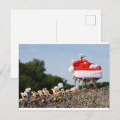 Fubby met kerstmuts avontuur. briefkaart (Voorkant / Achterkant)