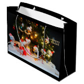 Fubby met kerstmuts avontuur. groot cadeauzakje (Achterkant Gekanteld)