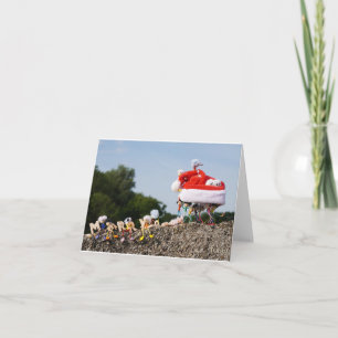 Fubby met kerstmuts avontuur. kaart