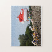 Fubby met kerstmuts avontuur. legpuzzel (Verticaal)