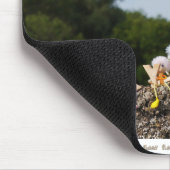 Fubby met kerstmuts avontuur. muismat (Hoek)