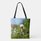 Fubby met Vlinder in een zomers landschap. Tote Bag (Achterkant)