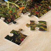 Fubby monster op de schommel. legpuzzel (Zijkant)