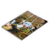 Fubby monster op de schommel. notitieboek (Linkerzijde)