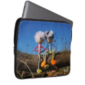 Fubby paartje dat romantisch verliefd zitten. laptop sleeve (Voorkant Rechts)