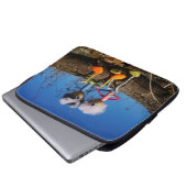 Fubby paartje dat romantisch verliefd zitten. laptop sleeve (Voorkant onderkant)