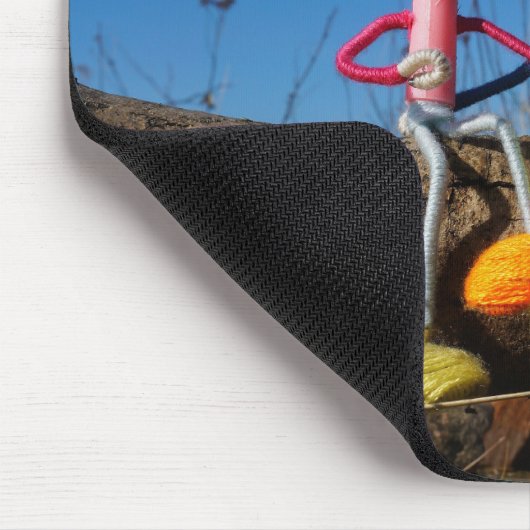 Fubby paartje dat romantisch verliefd zitten. muismat (Hoek)