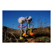 Fubby paartje dat romantisch verliefd zitten. perfect poster (Voorkant)