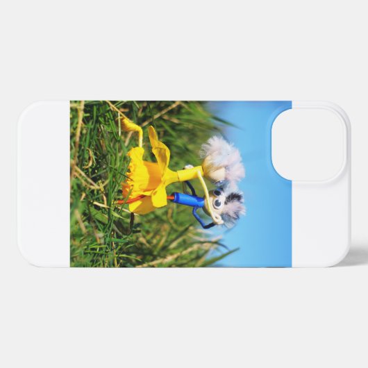 Fubby poppetjes die dansen met Narcissenjurk. iPhone Hoesje (Achterkant horizontaal)