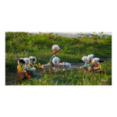 Fubby poppetjes die goocheltruc uitvoeren  perfect poster (Voorkant)