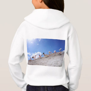 Fubby poppetjes op de skipiste, met een valpartij