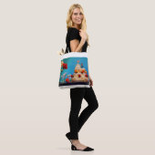 Fubby trouwfeest met gooien van boeket. tote bag (Op model)