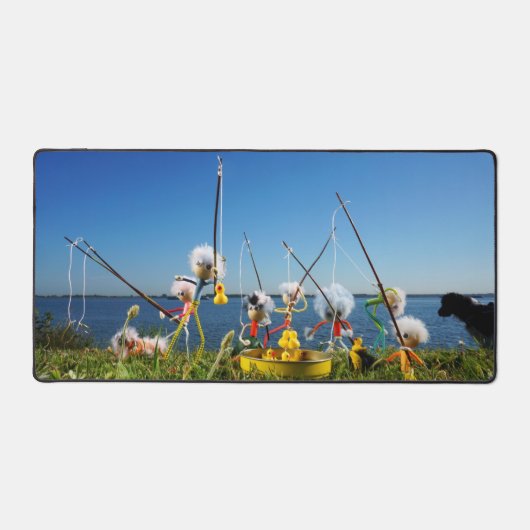 Fubby's actief met het hengelspel. bureaumat (Voorkant)