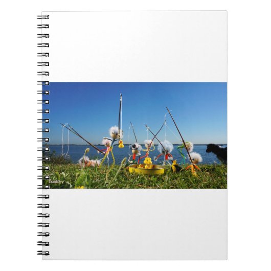 Fubby's actief met het hengelspel. notitieboek (Voorkant)