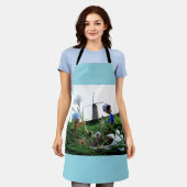 Fubby's bij een molen planten een krokus bol. schort (Gedragen)