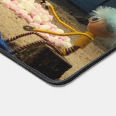 Fubby's bij kampvuur met marchmello's. bureaumat (Hoek)