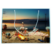 Fubby's bij kampvuur met marchmello's. groot cadeauzakje (Voorkant)