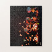 Fubby's bij popcorn explosie uit lava gaten. legpuzzel (Verticaal)