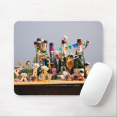 Fubby's de van een feestje houden, gefeliciteerd ! muismat (Met muis)