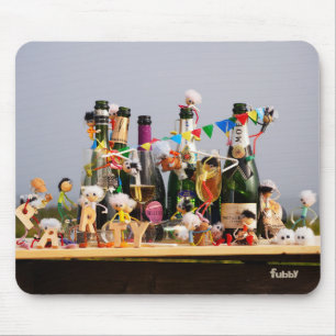 Fubby's de van een feestje houden, gefeliciteerd ! muismat