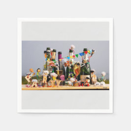 Fubby's de van een feestje houden, gefeliciteerd ! servet