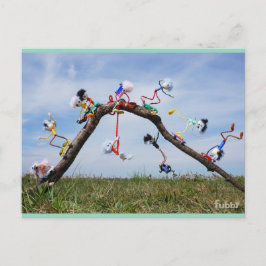 Fubby's die aan het Skaten zijn. Briefkaart