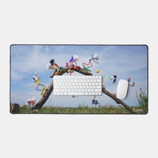 Fubby's die aan het Skaten zijn. Bureaumat (Keyboard & Muis)