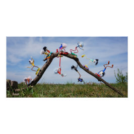 Fubby's die aan het Skaten zijn. Perfect Poster