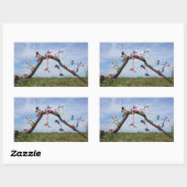 Fubby's die aan het Skaten zijn. Rechthoekige Sticker (Vel)