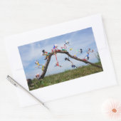 Fubby's die aan het Skaten zijn. Rechthoekige Sticker (Envelop)