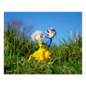 Fubby's die dansen in een narcissen jurk. perfect poster (Voorkant)