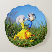 Fubby's die dansen in een narcissen jurk. rond kussen (Achterkant)