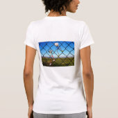 Fubby's die een hek beklimmen. t-shirt (Achterkant)