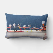 Fubby's die een lijn lieren van een Zeilboot. Kussen (Achterkant)
