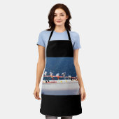 Fubby's die een lijn lieren van een Zeilboot. Schort (Gedragen)