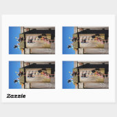 Fubby's die een vogelhuis beklimmen. rechthoekige sticker (Vel)