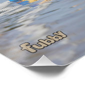 Fubby's die een wedstrijdje Peddelboard doen. Perfect Poster (Hoek)