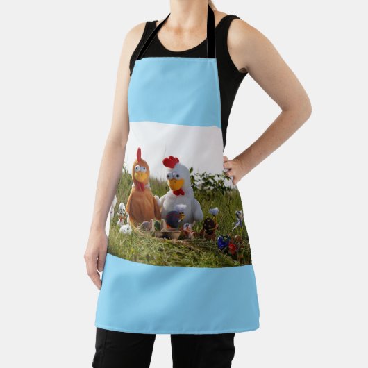 Fubby's die eieren verven van kippen, Vrolijk Pase Schort (Insitu)