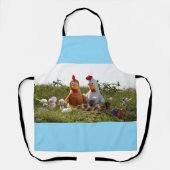 Fubby's die eieren verven van kippen, Vrolijk Pase Schort (Voorkant)