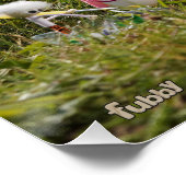 Fubby's die eieren verven van kippen Vrolijk Pasen Perfect Poster (Hoek)