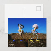 Fubby's die elkaars valentijn zijn. briefkaart (Voorkant / Achterkant)