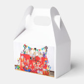 Fubby's die feest vieren voor verjaardag. bedankdoosjes (Achterkant)