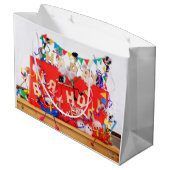 Fubby's die feest vieren voor verjaardag. groot cadeauzakje (Achterkant Gekanteld)